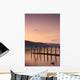 Sunset Over A Dock In The Lake, England Wall Mural