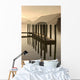 Wooden Dock In The Lake At Sunset, Cumbria, England Wall Mural