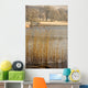 Frozen Water Around Reeds At Shoreline Wall Mural