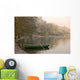 Rowboat Sitting At The Shore Of A Lake, Cumbria, England Wall Mural