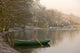 Rowboat Sitting At The Shore Of A Lake, Cumbria, England Wall Mural