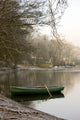 Rowboat Sitting At The Shore Of A Lake, Cumbria, England Wall Mural