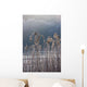Frozen Reeds At The Shore Of A Lake, Cumbria, England Wall Mural