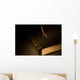 Gold Cross Pendant Resting On A Book Wall Mural