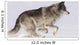 Wolf Running In The Snow Wall Mural