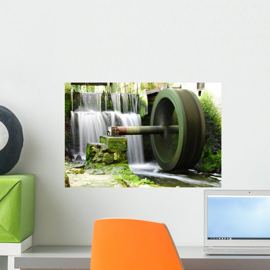 Waterwheel and Waterfall