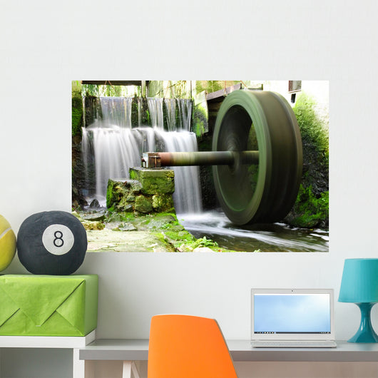 Waterwheel and Waterfall