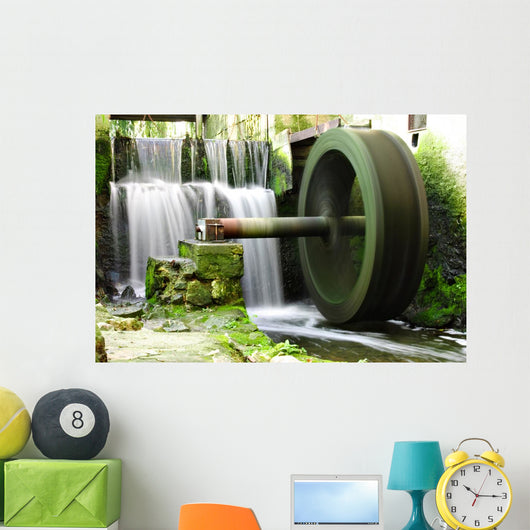 Waterwheel and Waterfall