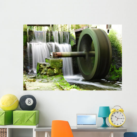 Waterwheel and Waterfall