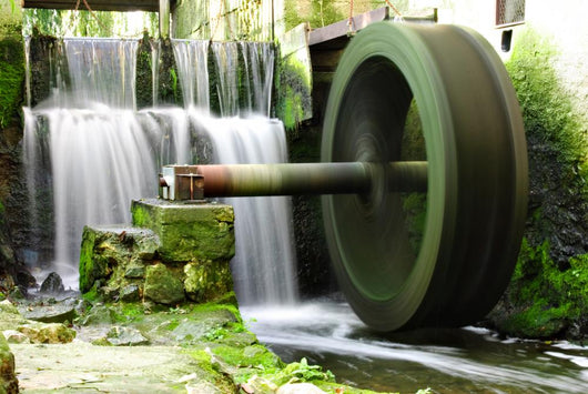 Waterwheel and Waterfall