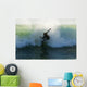Surfer Catching A Wave Wall Mural