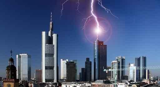 Lightning Strike Frankfurt Wall Decal