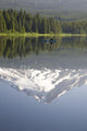 Mt Hood Reflecting In Trillium Lake Wall Mural