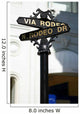 Rodeo Drive Sign Wall Mural