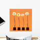 Four Flowers Wall Mural