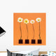 Four Flowers Wall Mural