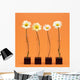 Four Flowers Wall Mural
