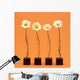 Four Flowers Wall Mural