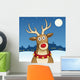 rudolph rednose reindeer Wall Mural