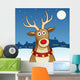 rudolph rednose reindeer Wall Mural