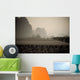 Field In Mountain Area, Toned Image Wall Mural