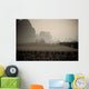 Field In Mountain Area, Toned Image Wall Mural
