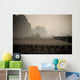 Field In Mountain Area, Toned Image Wall Mural