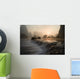 Frozen Pond In Mountain Area Wall Mural