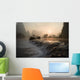 Frozen Pond In Mountain Area Wall Mural