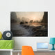 Frozen Pond In Mountain Area Wall Mural