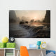 Frozen Pond In Mountain Area Wall Mural