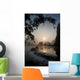 Frozen Pond In Mountain Area Wall Mural