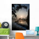 Frozen Pond In Mountain Area Wall Mural