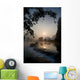 Frozen Pond In Mountain Area Wall Mural