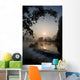 Frozen Pond In Mountain Area Wall Mural
