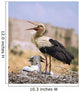 White Stork Wall Mural