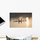Men On A Raft Fishing Wall Mural