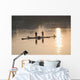 Men On A Raft Fishing Wall Mural