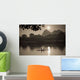 Men On A Raft Fishing Wall Mural