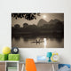 Men On A Raft Fishing Wall Mural