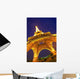 Eiffel Tower At Night Wall Mural