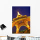 Eiffel Tower At Night Wall Mural
