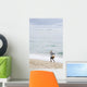 Person Walking On Beach With Fishing Net Wall Mural