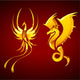 Dragon Phoenix Wall Mural