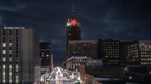 Lansing Michigan Cityscape Night Wall Decal