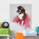Portrait Of Dog Wearing Tutu Wall Mural