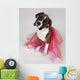 Portrait Of Dog Wearing Tutu Wall Mural