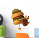 Hamburger and Guitar Wall Decal