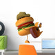 Hamburger and Guitar Wall Decal