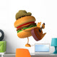 Hamburger and Guitar Wall Decal